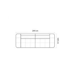 Sofa MATEO BIGSOFA 264 cm Z Elektrycznie Wysuwanym Siedziskiem*Wersal Discount