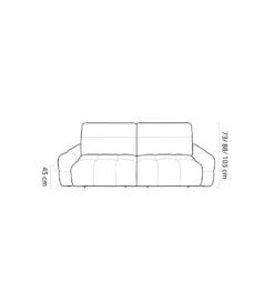 Sofa MATEO BIGSOFA 264 cm Z Elektrycznie Wysuwanym Siedziskiem*Wersal Discount