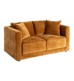 Sofa MODERN BAROCK 240 cm aksamitna musztardowo-żółta*Zona-Design Outlet