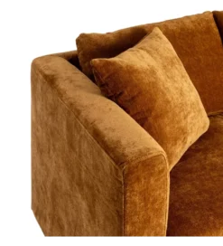 Sofa MODERN BAROCK 240 cm aksamitna musztardowo-żółta*Zona-Design Outlet