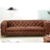 Sofa MODERN BAROCK 240 cm antyczny brąz*Invicta Interior Clearance