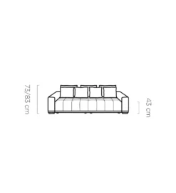 Sofa MOTTA BIGSOFA 278 cm z funkcją spania*Wersal Best