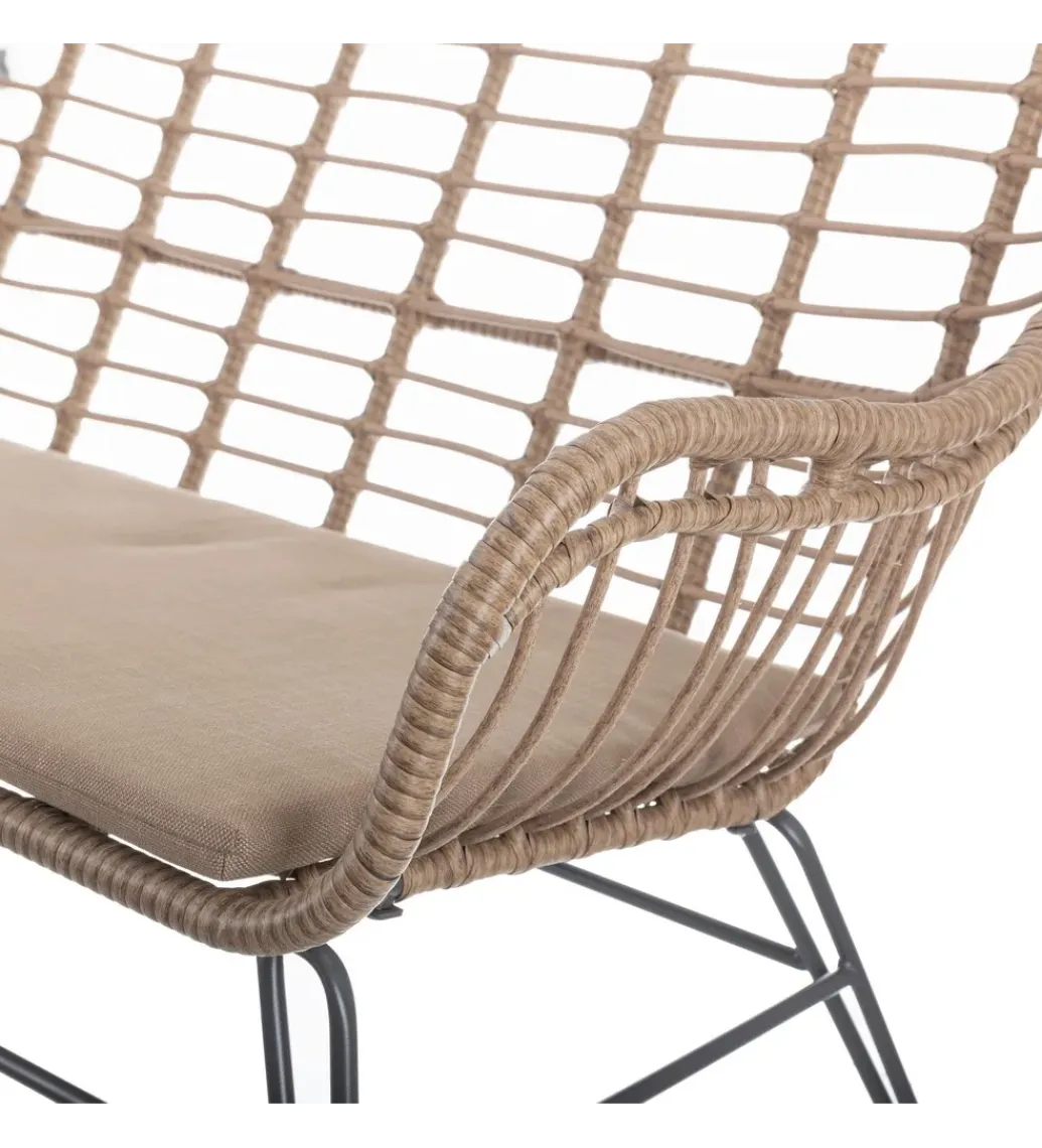 Sofa ogrodowa ARIKI 121 cm naturalna*Zona-Design Online
