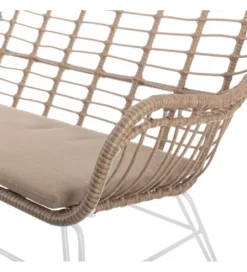 Sofa ogrodowa ARIKI 121 cm naturalna biała*Zona-Design Online