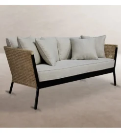 Sofa ogrodowa NIVA 171 cm naturalna czarna*Zona-Design Outlet
