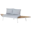 Sofa ogrodowa SASKIA 260 cm drewno akacja nogi białe*Zona-Design Clearance