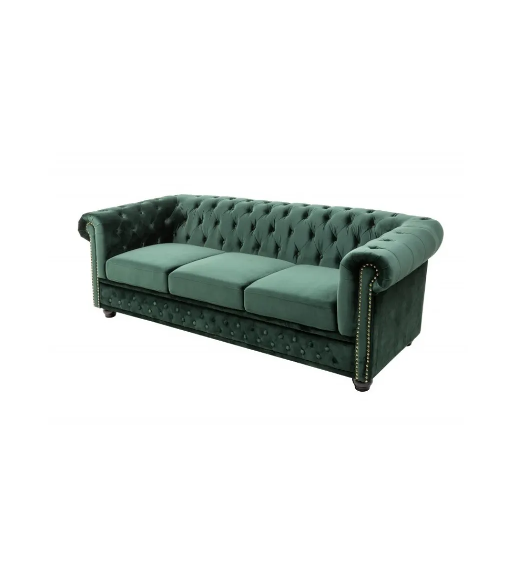 Sofa OLIVIO 220 cm antyczny róż*Invicta Interior Outlet