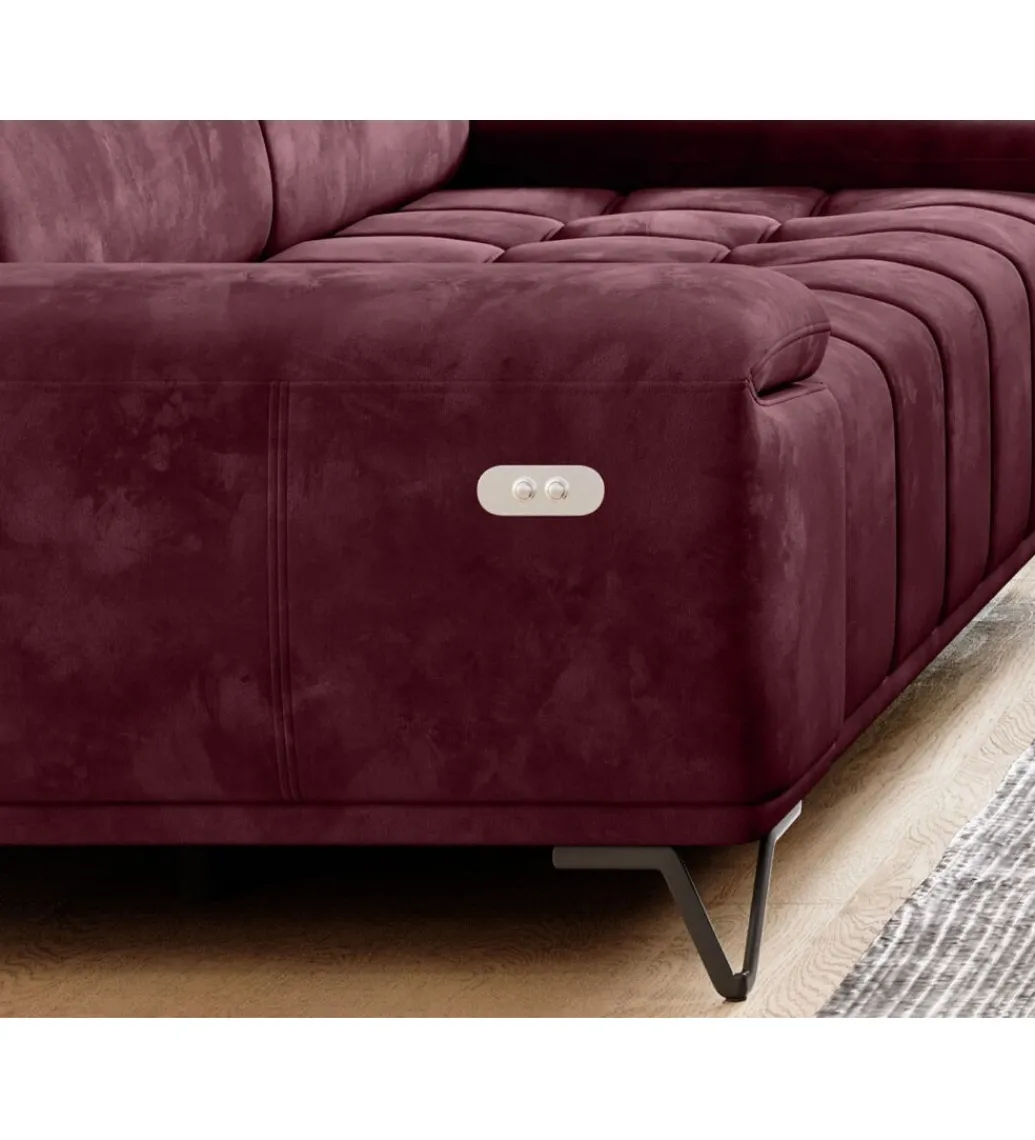 Sofa PALLADIO 194 Cm Z Elektrycznie Wysuwanym Siedziskiem*Wersal Discount