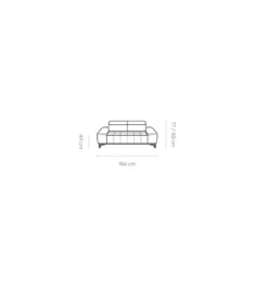 Sofa PALLADIO 194 Cm Z Elektrycznie Wysuwanym Siedziskiem*Wersal Discount