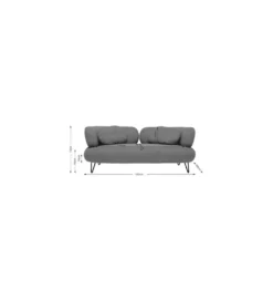 Sofa PEPPO 182 cm niebieska*KDesign Clearance