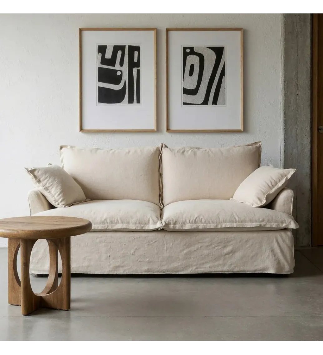 Sofa PLAZESO 200 cm beżowa*Zona-Design Clearance
