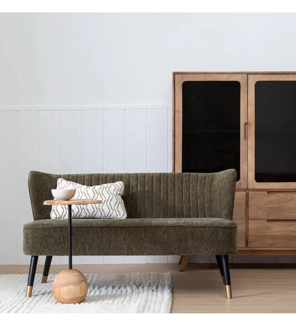 Sofa PODATERMA 134 cm zielona*Zona-Design Clearance