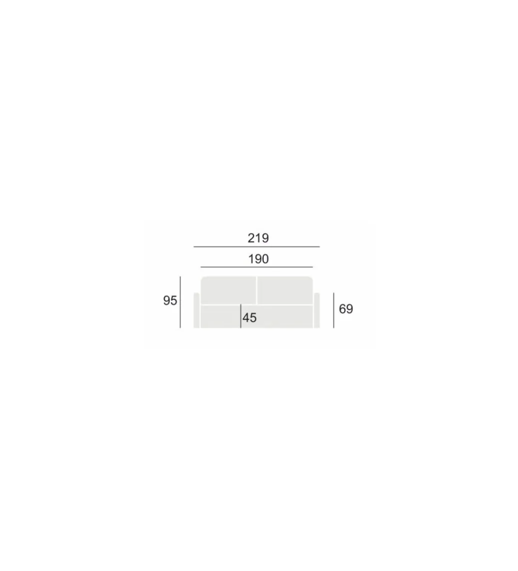 Sofa RAVELLO 219 cm z funkcją spania*Comforteo Best