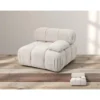 Sofa ROYAL 295 cm XL ze zdejmowanym pokryciem bouclé szare*Imeri Best
