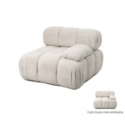 Sofa ROYAL 295 cm XL ze zdejmowanym pokryciem bouclé szare*Imeri Best
