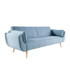 Sofa Rozkładana BELLA 215 Cm Jasnoniebieska Puella*Invicta Interior New