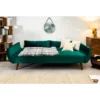 Sofa rozkładana BELLA 215 cm zielony aksamit Puella*Invicta Interior Sale