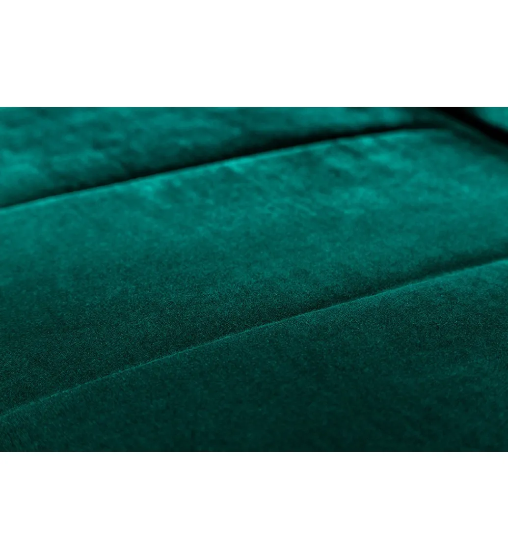 Sofa rozkładana BELLA II 215 cm zielony aksamit Puella*Invicta Interior Discount