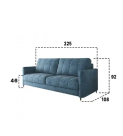 Sofa rozkładana CHIVAS Hugo 225 cm z funkcją spania*Comforteo Sale