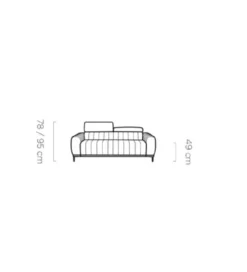 Sofa rozkładana GEMINI Gandi B 207 cm z funkcją spania*Wersal New