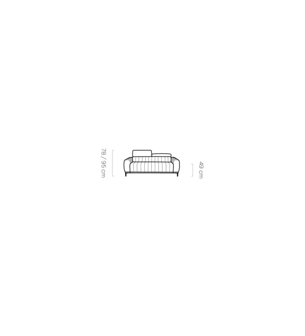 Sofa rozkładana GEMINI Gandi C 227 Cm Z Funkcją Spania*Wersal Online