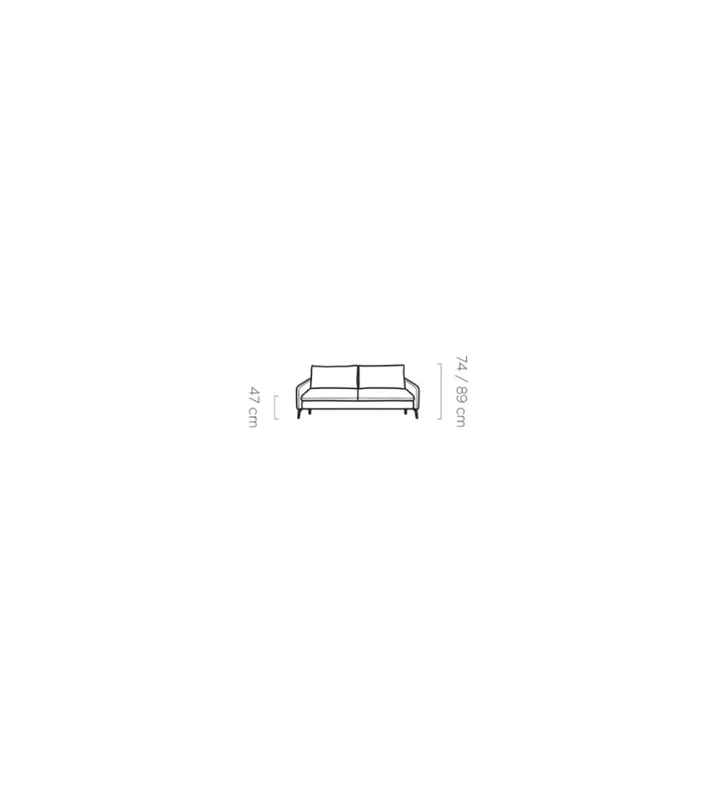 Sofa rozkładana GLOSSY 223 cm z funkcją spania*Wersal Discount