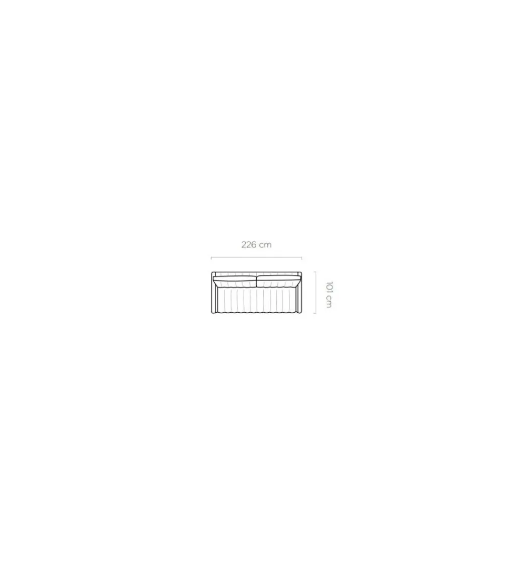 Sofa rozkładana LIMO Molly 226 cm z funkcją spania*Wersal New