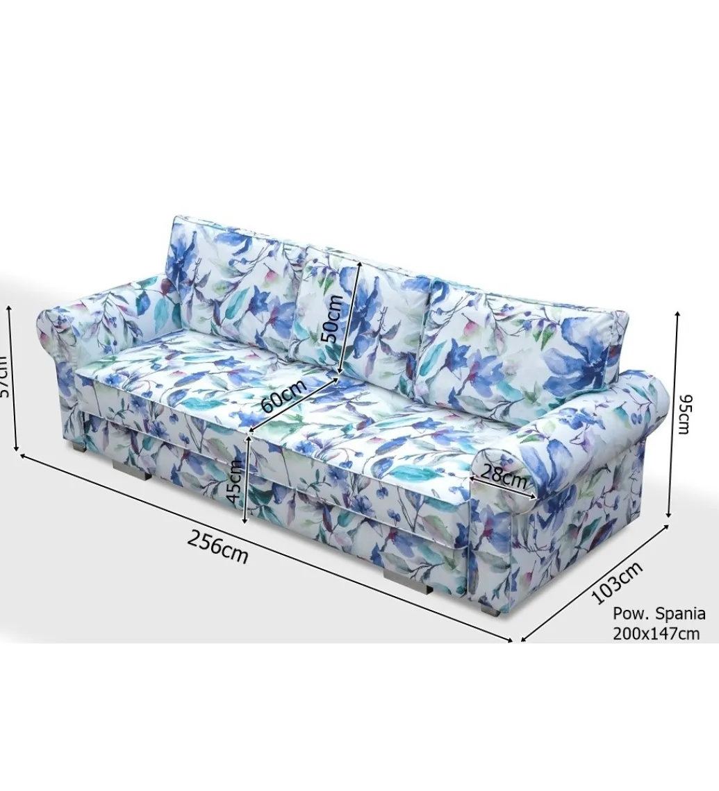Sofa rozkładana MAGNETIC 256 cm z funkcją spania*Kmeble Sale