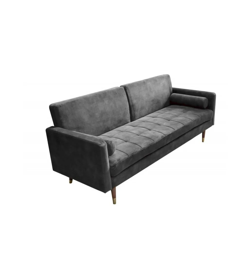 Sofa rozkładana MANILLA 196 cm ciemnoszara*Invicta Interior - przedsprzedaż New