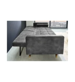 Sofa rozkładana MANILLA 196 cm ciemnoszara*Invicta Interior - przedsprzedaż New