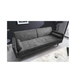 Sofa rozkładana MANILLA 196 cm ciemnoszara*Invicta Interior - przedsprzedaż New