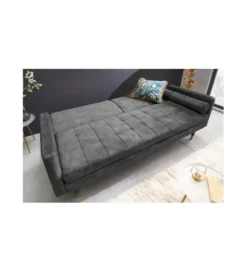 Sofa rozkładana MANILLA 196 cm ciemnoszara*Invicta Interior - przedsprzedaż New