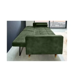 Sofa rozkładana MANILLA 196 cm ciemnozielona*Invicta Interior - przedsprzedaż New