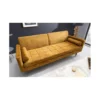 Sofa rozkładana MANILLA 196 cm musztardowo-żółta*Invicta Interior - przedsprzedaż Sale