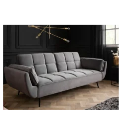Sofa rozkładana OLIWIA 213 cm szara*Invicta Interior