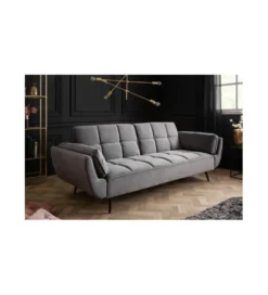Sofa rozkładana OLIWIA 213 cm szara*Invicta Interior