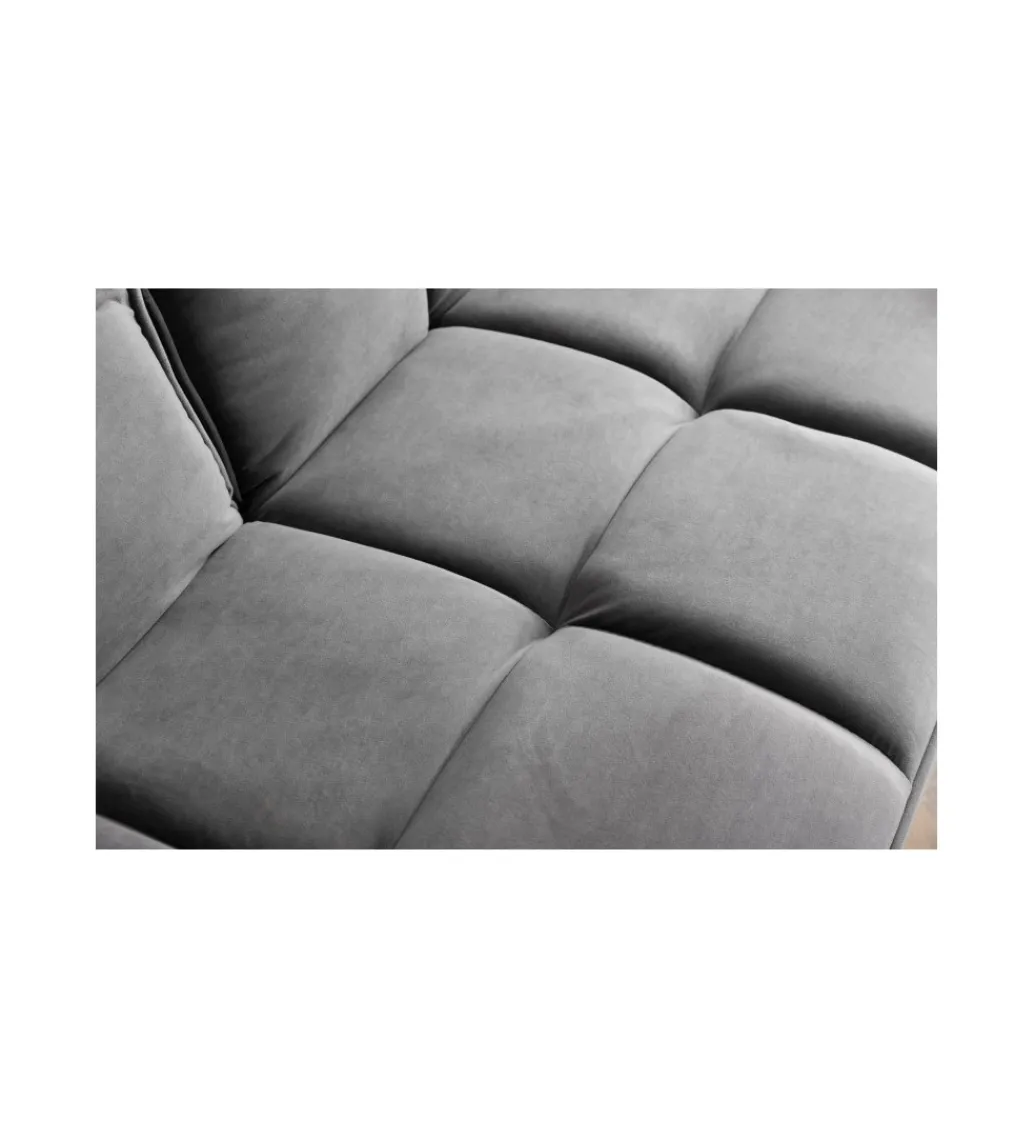 Sofa rozkładana OLIWIA 213 cm szara*Invicta Interior