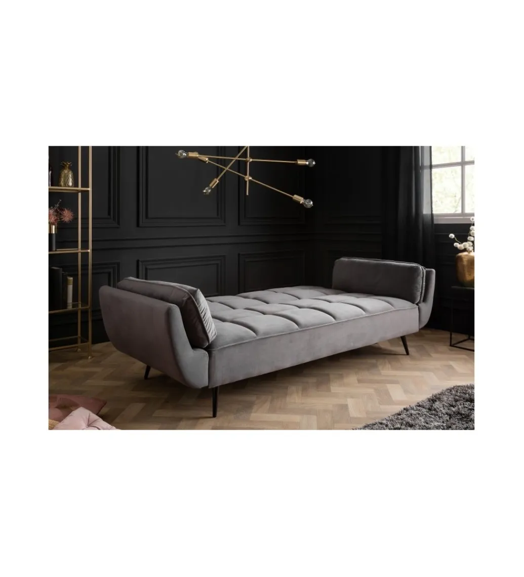 Sofa rozkładana OLIWIA 213 cm szara*Invicta Interior