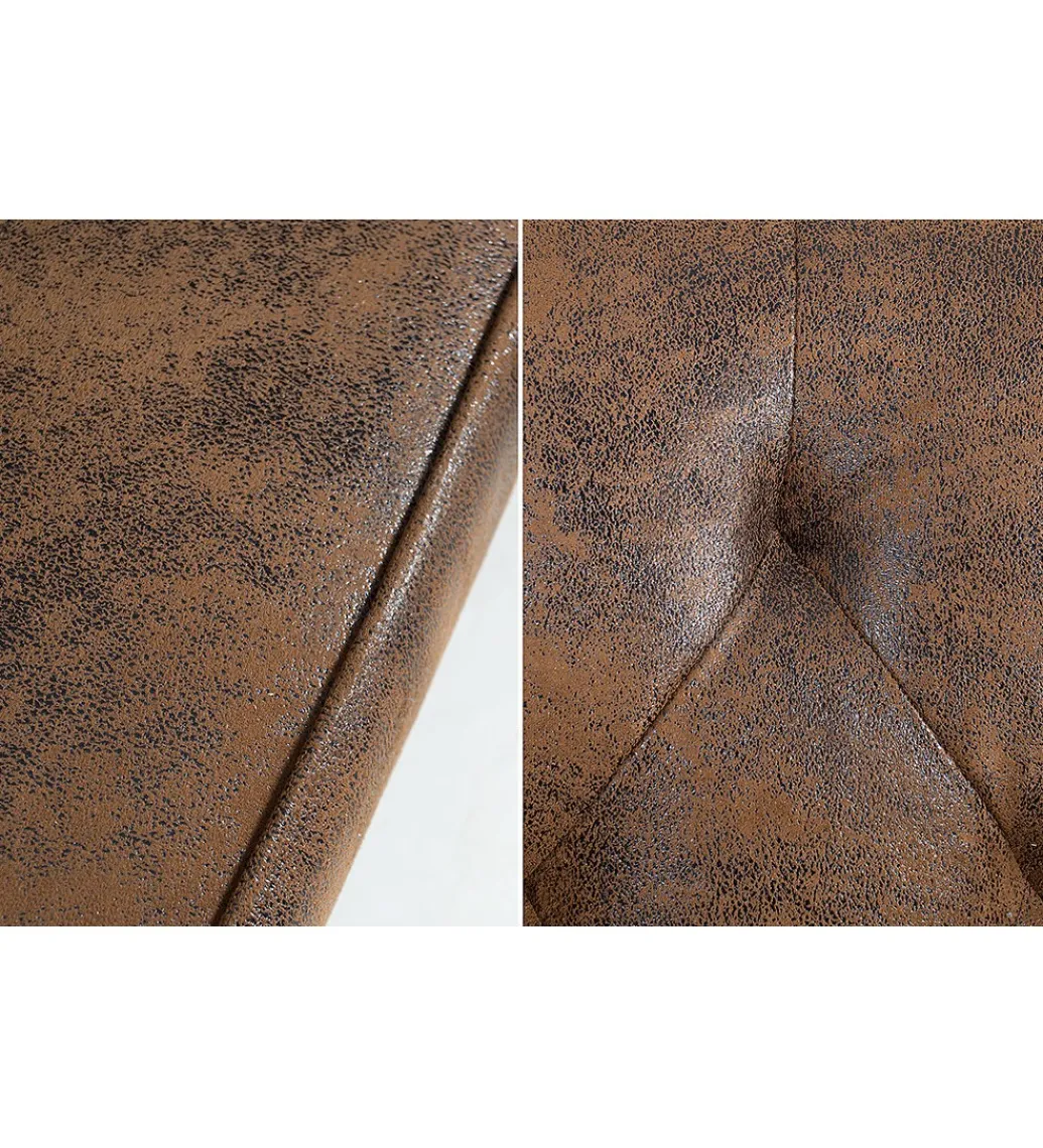 Sofa rozkładana RAYAN 220 cm antyczny brąz*Invicta Interior New