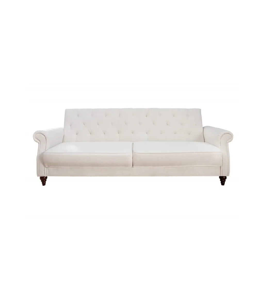 Sofa rozkładana RAYAN 220 cm kremowa*Invicta Interior Best