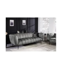 Sofa Scarlett 225 cm szara*Invicta Interior Outlet