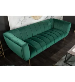 Sofa Scarlett 225 cm szmaragdowa zieleń*Invicta Interior Outlet