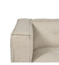 Sofa SIBARIS 218 cm beżowa*DENZO Outlet