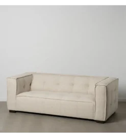 Sofa SIBARIS 218 cm beżowa*DENZO Outlet