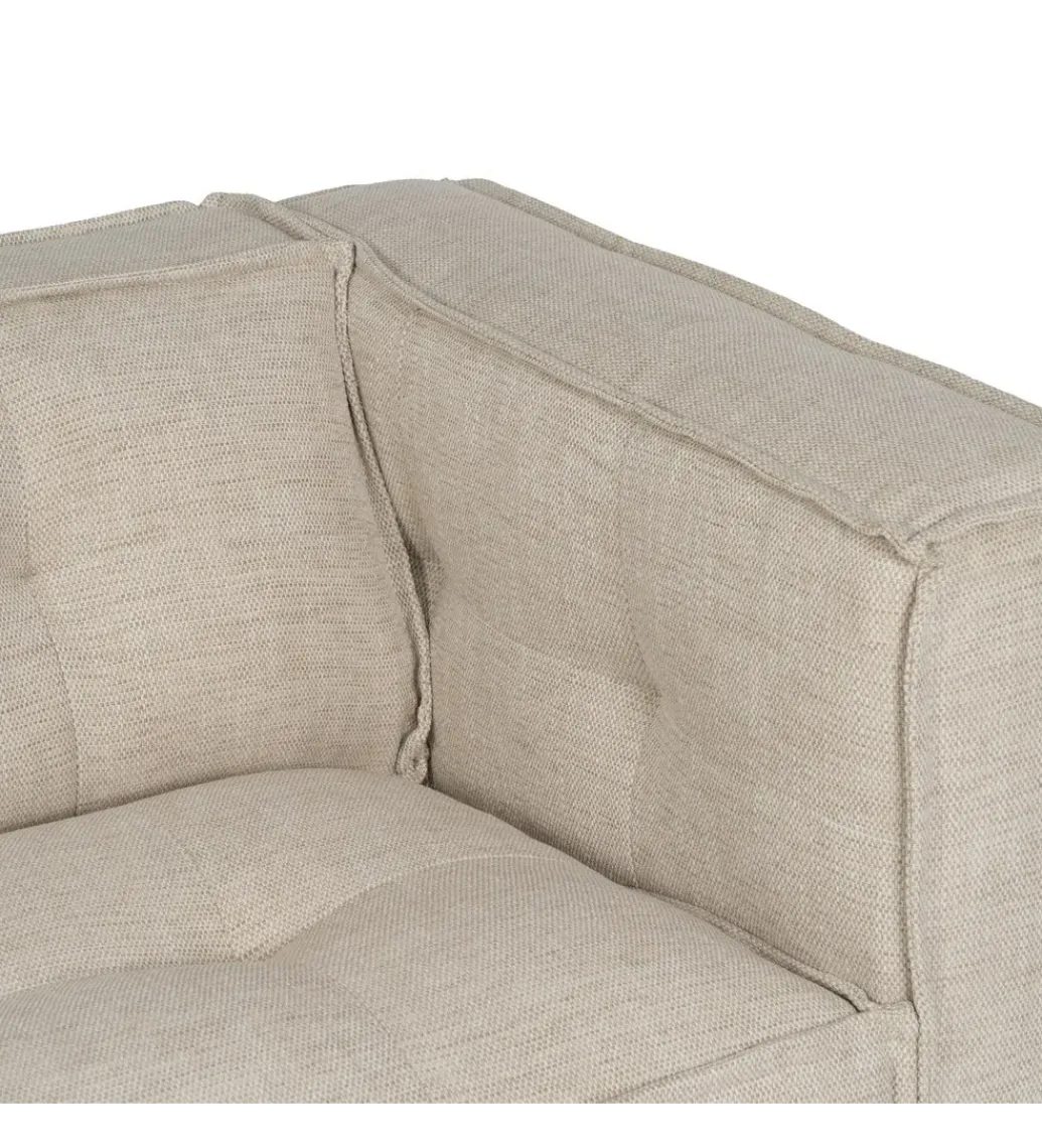Sofa SIBARIS 218 cm beżowa*DENZO Outlet