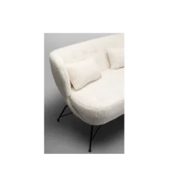 Sofa Snow 234 cm Bouclé biała*KARE Outlet