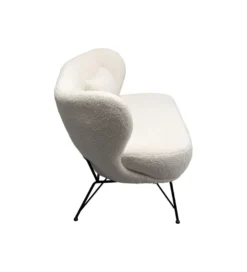 Sofa Snow 234 cm Bouclé biała*KARE Outlet