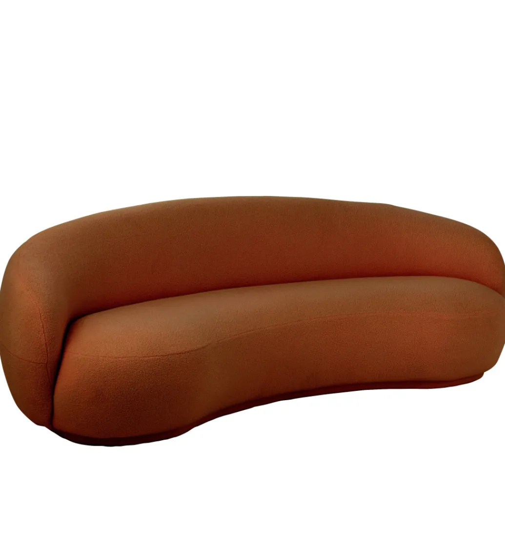 Sofa SNOW 234 cm pomarańczowa*J-Line Online