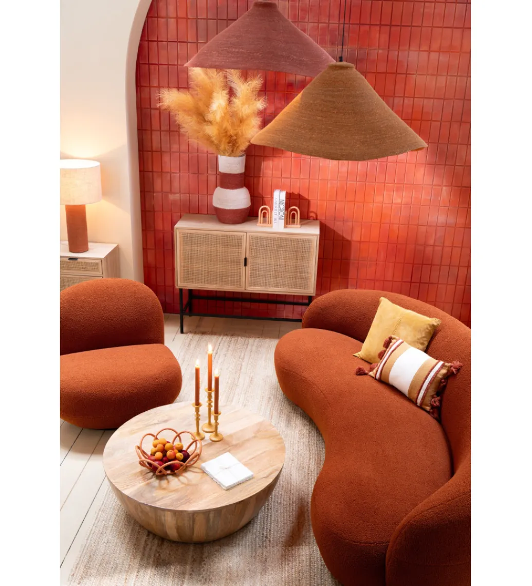 Sofa SNOW 234 cm pomarańczowa*J-Line Online