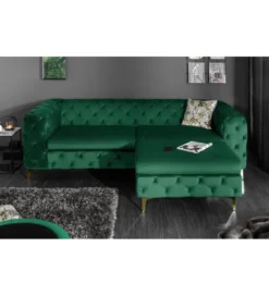 Sofa SOFIJA 240 cm szmaragdowa zieleń*Invicta Interior Best